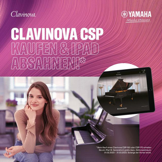 Yamaha CLAVINOVA CSP - IPad-Aktion